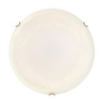 7602/BL SNOK SN Светильник стекло/белое/золото LED 24Вт 4000K D300 IP20 AMMONITE