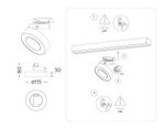 Светильник светодиодный трековый GL6866 WH белый LED 15W 4200K D115*80