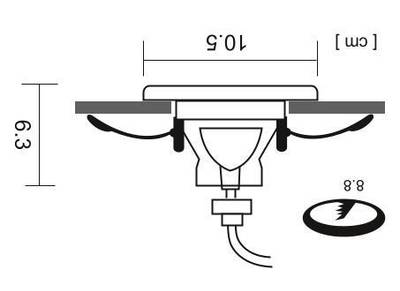 Точечный встраиваемый светильник Arte Lamp TAURUS A6663PL-1WH, 1хGU10