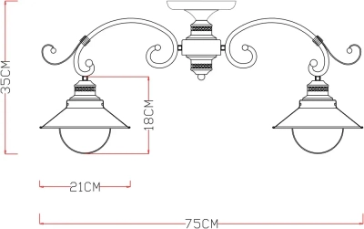 Потолочная люстра Arte Lamp GRAZIOSO A4577PL-5WG, 5хE27