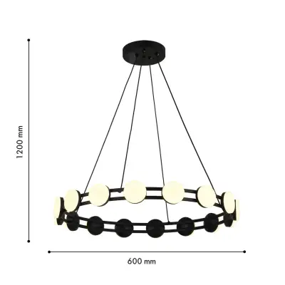 Подвесная люстра Moti 4601-6P, 16*LED*2W, 2880LM, 3000K. ТМ F-Promo
