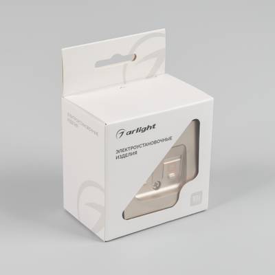 Механизм компьютерной розетки двойной SCT-MPC2-PL-GD-V (RJ-45, CAT6) (Arlight, -)