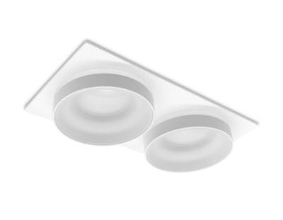 Встраиваемый точечный светильник TN318/2 SWH белый песок GU5.3 182*92*40