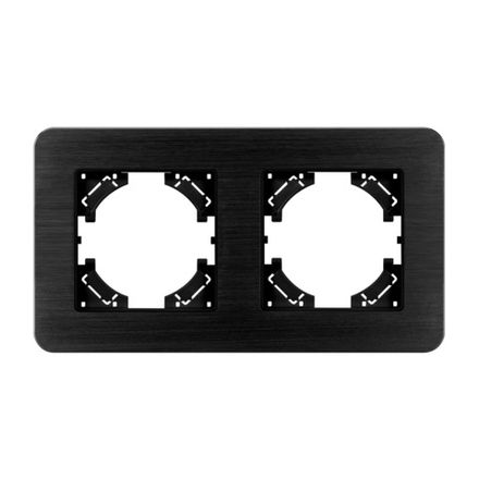 Рамка алюминиевая FRM-AKIRY-AL-2-BK (Arlight, -)