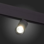 ST365.436.07 Магнитный трековый светильник Черный LED 1*7W 3000K 595Lm Ra>80 36° IP20 L-xW44xH90 48V