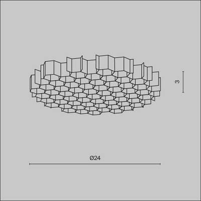 Светофильтр HoneyComb ⌀24мм, HoneyComb-D24. TM Maytoni