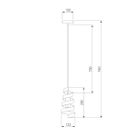 Подвесной светильник в стиле лофт 50058/1 черный, E27х1