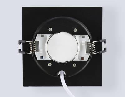 Светильник встраиваемый TN6739 BK черный IP44 GX53 110*110*57