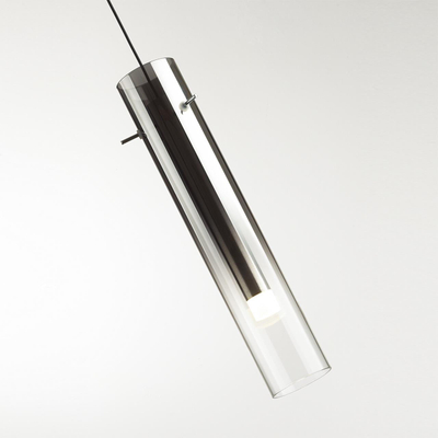 5062/5L PENDANT ODL24 453 черный/темн.хром/металл/стекло Подвес LED 5W 3000K SHINY