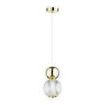 5008/7L L-VISION ODL23 589 золотой/прозрачный/металл/акрил Подвес LED 7W 4000K 350Лм CRYSTAL