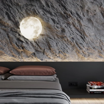 3084/DL PALE SN 117 Светильник пластик/белый/серый LED 48Вт 4000К D380 IP43 MOON
