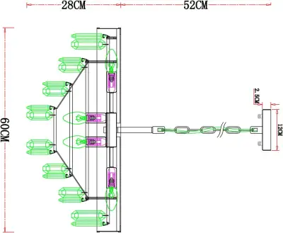 Подвесная люстра Arte Lamp DIADEM A1002LM-8CC, 8хE14