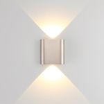 7106/2WL HIGHTECH ODL26 Настенный светильник матовый никель/металл IP20 LED 2W 3000K 220V MAGNUM