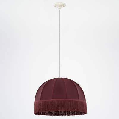 Citilux Базель CL407023 Подвесной светильник патина с красным абажуром
