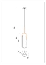Подвесной светильник Arte lamp LUMINO A2233SP-20GO, 1хLED