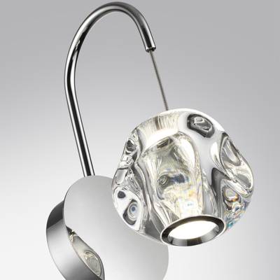 5084/5WL L-VISION ODL25 553 хром/прозрачный/металл/акрил Бра LED 5W 4000K 250Лм JEMSTONE