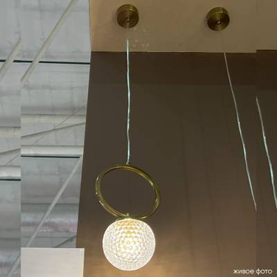 Светильник подвесной Crystal Lux CAROLINA SP1 V1 BRASS 0330/201