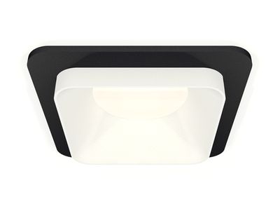 Комплект встраиваемого светильника XC7902001 SBK/SWH черный песок/белый песок MR16 GU5.3 (C7902, N7701)