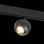 ST354.436.12 Магнитный трековый светильник Черный LED 1*12W 3000K 680Lm Ra&gt;80 36° IP20 L120xW100xH195 48V