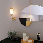 Настенный светильник со стеклянным плафоном 50285/1 золото