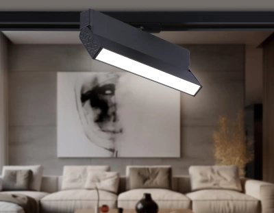 Светильник светодиодный трековый GL6808 BK черный LED 12W 4200K 230*22*87