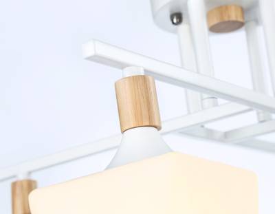 Светильник подвесной TR9495/4 WH/FR белый/белый матовый E27/4 max 40W D495*280