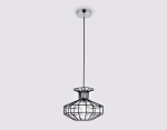 Подвесной светильник в стиле лофт TR5850 BK/CL черный/прозрачный E27 max 40W D240*1200