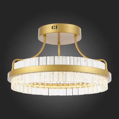 SL383.202.01 Светильник потолочный ST-Luce Матовое золото/Прозрачный LED 1*34W 3000K