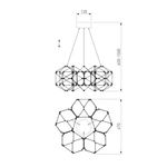Подвесной светильник 90169/5 черный жемчуг, LED