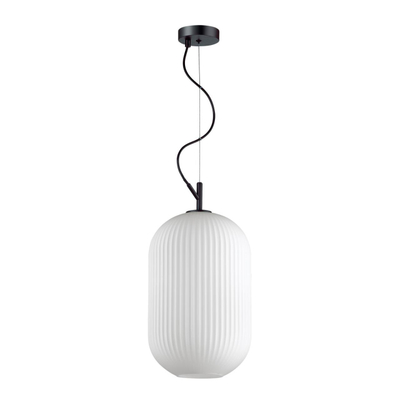 4752/1 PENDANT ODL21 411 белый/черный Подвес E27 60W ROOFI