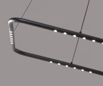 08557-60*60,19 Подвес диммируемый Магни черный w60*60 h200 Led 24W (4000K) с пультом ДУ