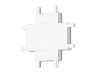 Коннектор X-образный для накладного шинопровода Magnetic Ultra Slim GV1124 WH белый 46*46*6