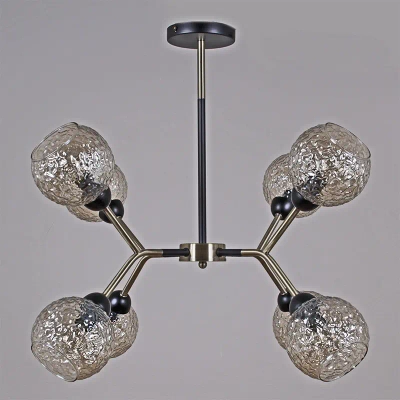 IL0268-8PSQ-79 BK AB светильник потолочный ILLUMICO, E14х8
