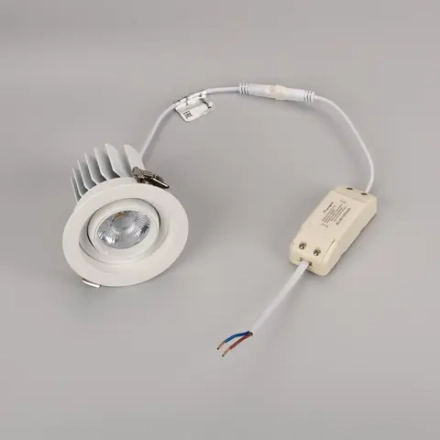 Светильник MS-VORTEX-BUILT-R90-12W Day4000 (WH-WH, 20 deg, 230V) (Arlight, IP20 Металл, 5 лет)
