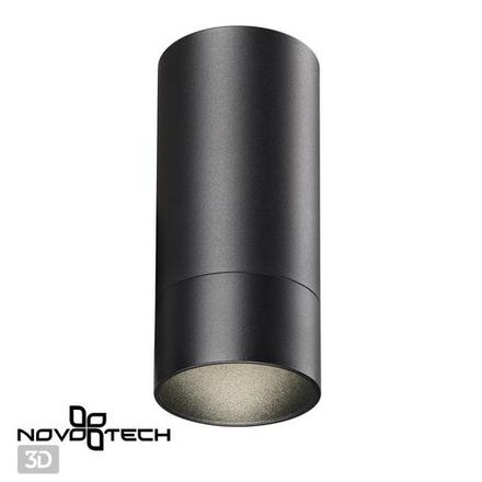 370865 OVER NT22 252 черный Светильник накладной IP20 GU10 9W 220V SLIM