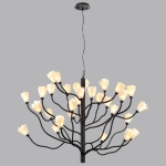 5090/30 MODERN ODL25 553 черный матовый/белый/фарфор Люстра G4 LED 30*5W GARDI