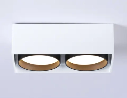 Светильник накладной TN70872/2 WH/BK белый/черный GX53/2 max 12W 185*92*62