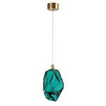 7110/4LA L-VISION ODL25 Подвесной светильник бронзовый/бирюз. стекло/металл IP20 LED 4W 300Лм 3000K 200° 220V GEMME