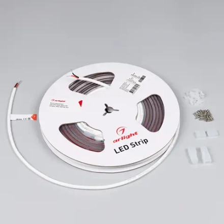 Лента герметичная CSP-PFS-X320-10mm 24V Warm2700 (10 W/m, IP68, TWP100, 5m) (Arlight, -)