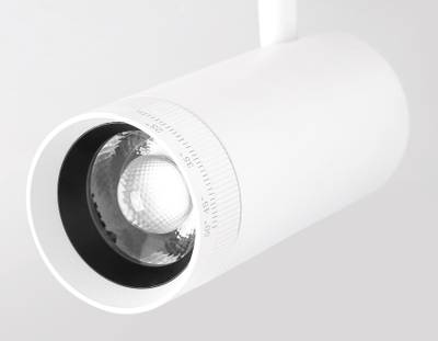 Светильник светодиодный трековый ZOOM для шинопровода Magnetic Ultra Slim GV1570 WH белый IP20 10W 4200K 48V 15-51° D55*185