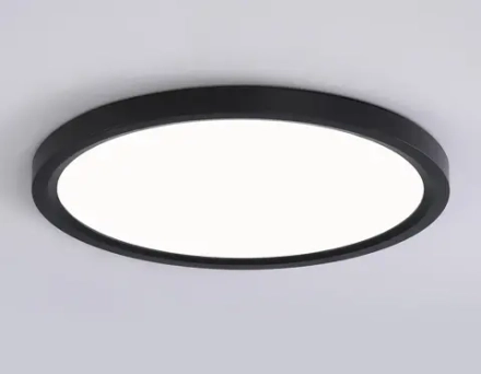 Светильник светодиодный ультратонкий FZ1908 BK черный IP54 35W 3000K-6500K CCT-переключатель D450*25 (Без ПДУ)