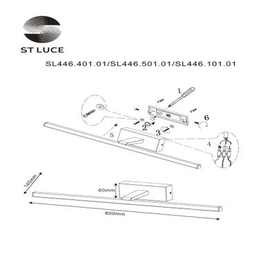 SL446.501.01 Подсветка для картин ST-Luce Белый/Белый LED 1*12W 4000K
