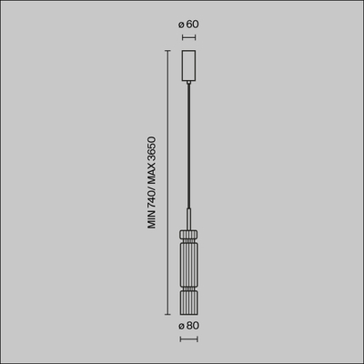 Подвесной светильник Ордо / Ordo 3000К 8Вт, MOD272PL-L12B3K1. TM Maytoni