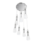 8268/7A NEOCLASSI LN26 159 хром/белый/прозрачный, металл/керамика/стекло Люстра каскадная Е14 7*40W 220V EMILY
