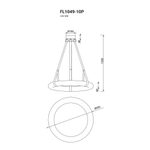 Подвесная люстра Secretum FL1049-10P, LED