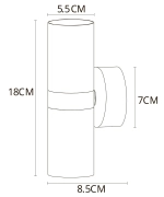 Декоративная подсветка Arte Lamp RAN A3143AP-2BK, 2хGU10