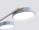 Светильник светодиодный подвесной FL516339/8 GR/CP серый/медь 120W 3000-6000K D850*170 (без ПДУ)