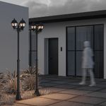 Садово-парковый светильник Аббатская дорога / Abbey Road E27х3 60Вт IP44, O003FL-03B. TM Maytoni