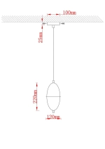 Подвесной светильник Arte Lamp ANDROMEDA A2089SP-3GO, 1хLED