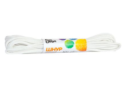 Шнур вязаный Fun Clean полипропиленовый 5мм 10м, белый
